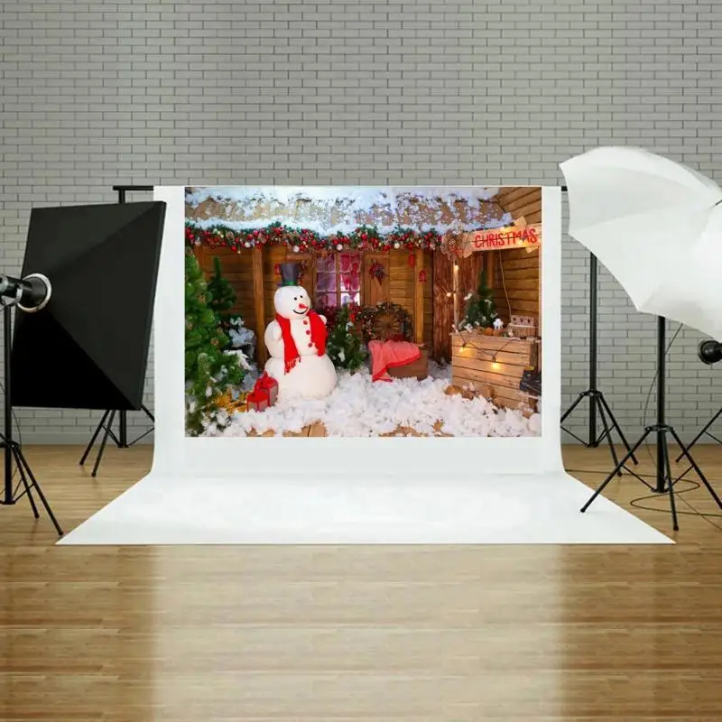 Рождественский фон ткань Снежный Санта-Клаус домашний декор фотостудия Рождественский Декор тканевой для домашнего фото реквизит