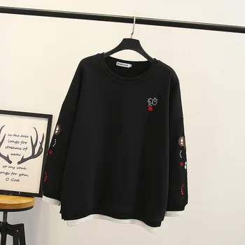 

sweater female loose lazy wool knit high Gray collar large size solid color