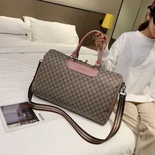 Европейская и американская модная Новая дорожная сумка, женская короткая дорожная сумка, Большая вместительная спортивная сумка, Мужская водонепроницаемая сумка