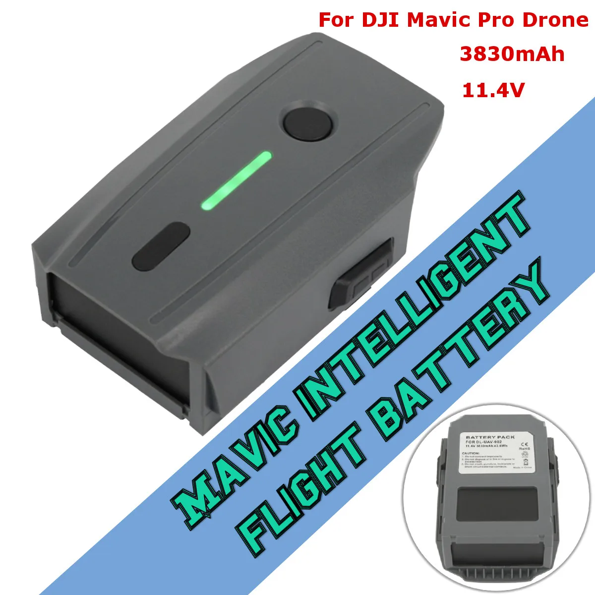 3830mAh 11.4V Rechargeable High Capacity Battery for DJI Mavic Pro