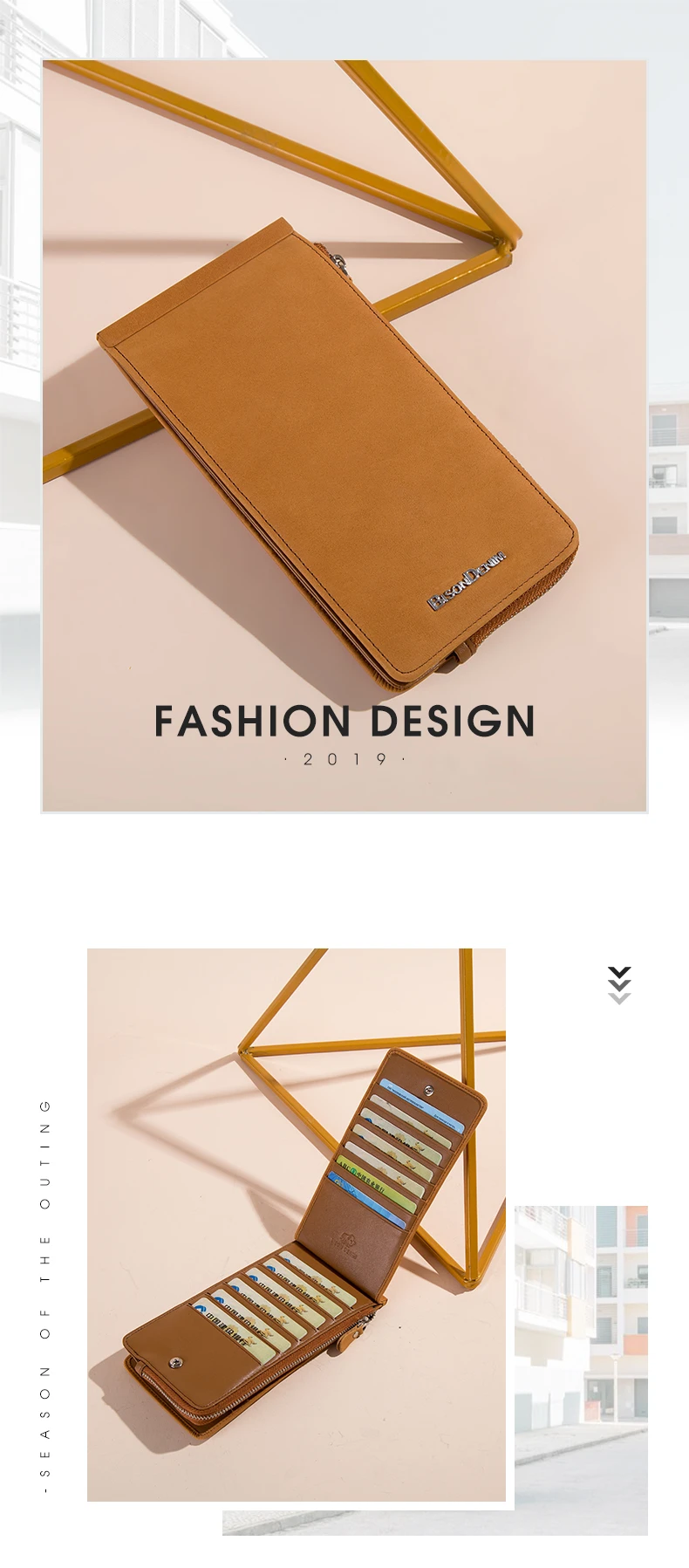 BISON DENIM, женские кошельки, натуральная кожа, держатель для карт, кошелек, Воловья кожа, плетение, молния, кошелек для монет, женский, carteira feminina N9301