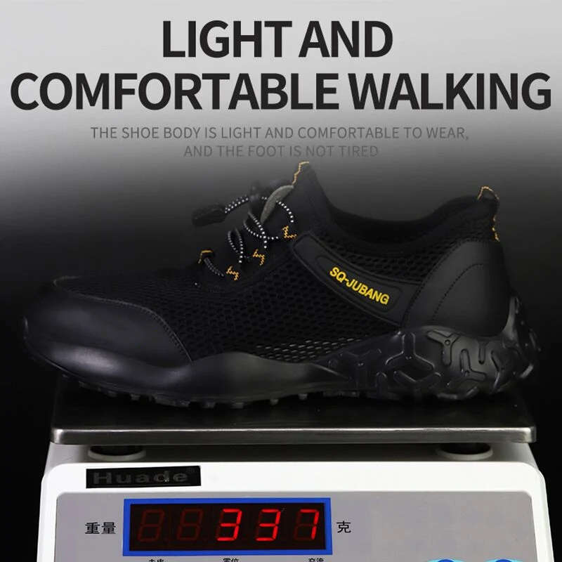 Breathable Safety Shoes Work Safety Boot Steel Toe Men Shoes Indestructible Shoes Men Boots Summer Male Work Sneakers Ryder 48