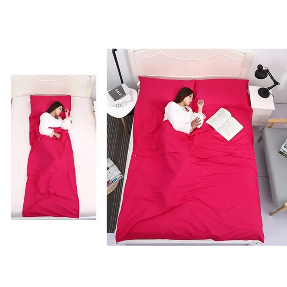 Vertvie Сверхлегкий дизайнерский спальный мешок для путешествий, портативный складной походный двойной спальный мешок 75x210/160x210 см