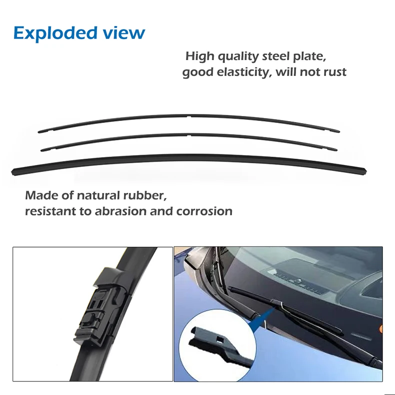 low price auto glass MIDOON Wiper Front Wiper Blades For Subaru Impreza XV GK GT 2017 2018 2019 2020 Windshield Windscreen Front Window 26"+16" windscreen wipers