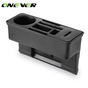 

New Onever Design Car Seat Crevice Storage Box Auto Seat Gap Pocket Organizer Contect Boxes For Phone Card Cigarettes Storage
