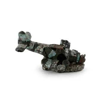 

Crafts Aquarium Fish Tank Landscaping Ornament Mini Simulated Resin Aircraft Model Arts