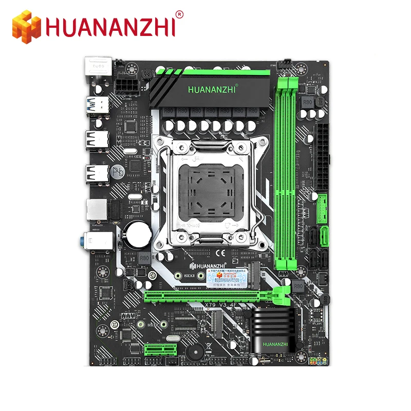 Материнская плата HUANANZHI X79-6M DDR3 RECC NON-ECC память NVME USB3.0 процессор C2/V1/V2 Intel XEON E5 LGA2011