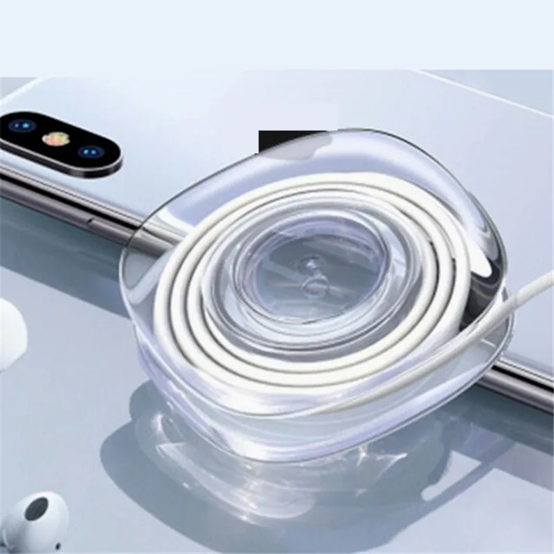 

Multifunction celular Fixate Gel Pad Mobile Phone Holder Car Stand Nano Transparent Double-sided Tape Cable Winder For iPhone 11