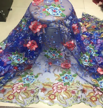 

Stylish elegance Wedding Lace Fabric beaded fabric embroidered bridal/evinging/show dress lace fabric 5 Yards