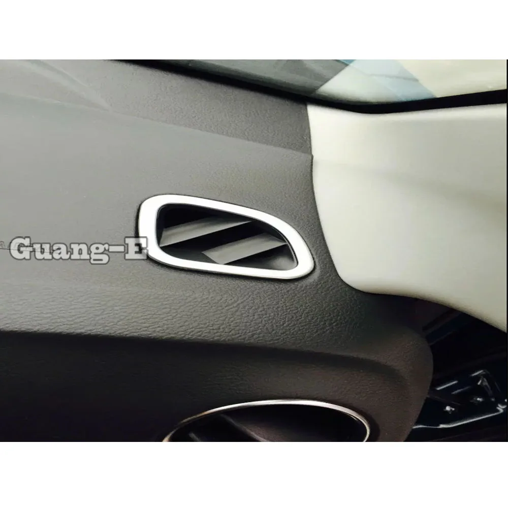For Suzuki Vitara Car ABS Silver Front Air Conditioning Outlet Vent Styling Garnish Cover Frame Lamp Trim car air conditioner trim strips