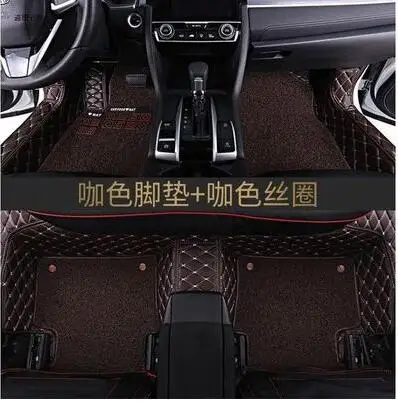 Индивидуальные автомобильные коврики двойные для Toyota Tundra Camry 40 Corolla RAV4 Verso FJ Land Cruiser LC 200 Prado 150 120 Автомобильный Ковер - Название цвета: 08
