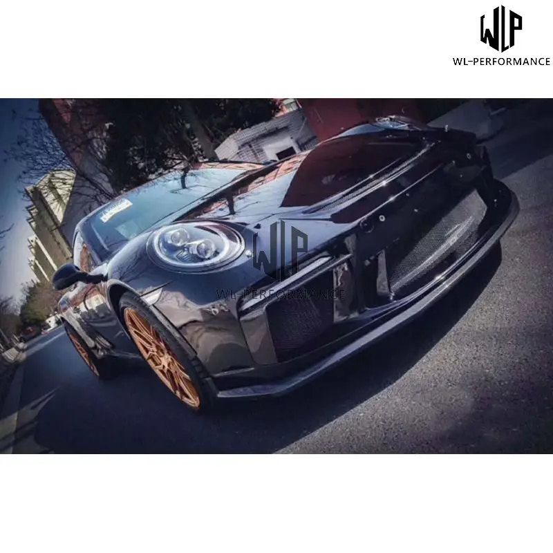 911 991,2 GT3 стиль автомобильный комплект кузова из углеродного волокна передний задний бампер для губ задний спойлер для автомобиля для Porsche 911 991,2 GT3 стиль