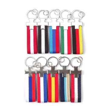 

1PC Leather+Metal Car Key Ring Keychain Keyring Key Holder Fit For seat BMW Audi Benz Porsche Honda Buick Toyota Chevrolet SKODA