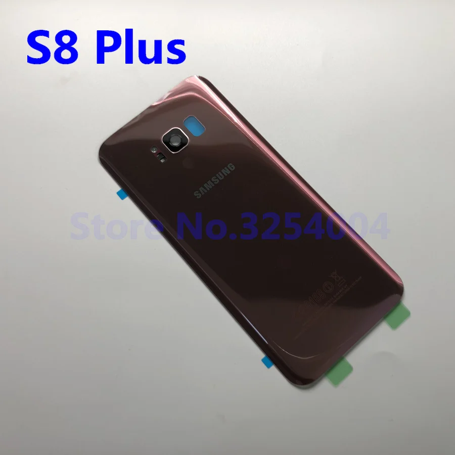 Чехол на заднюю батарейку для samsung Galaxy S8 Plus G955 G955F G955FD Задняя стеклянная крышка корпуса+ клей+ рамка для объектива камеры