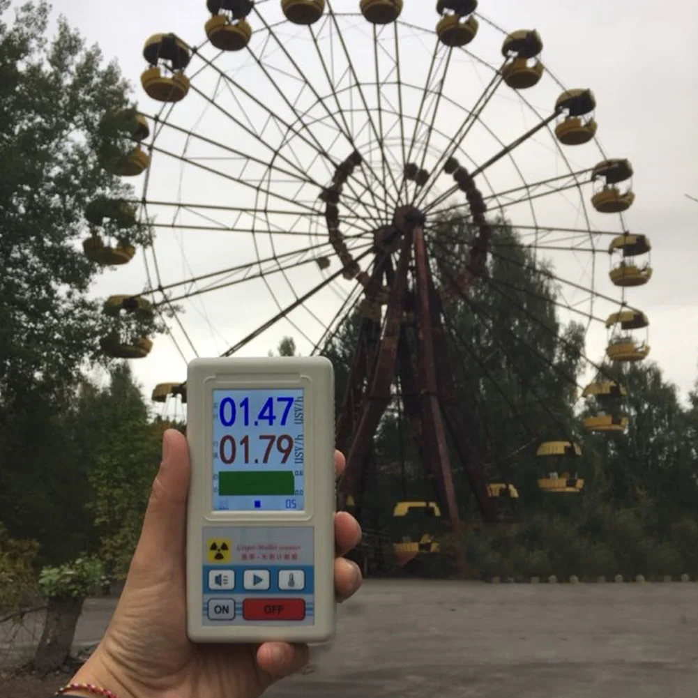 

BR-6 Professional Geiger Counter Tester Nuclear Radiation Detector X-ray High Sensitive Display Screen Gamma Marble Personal