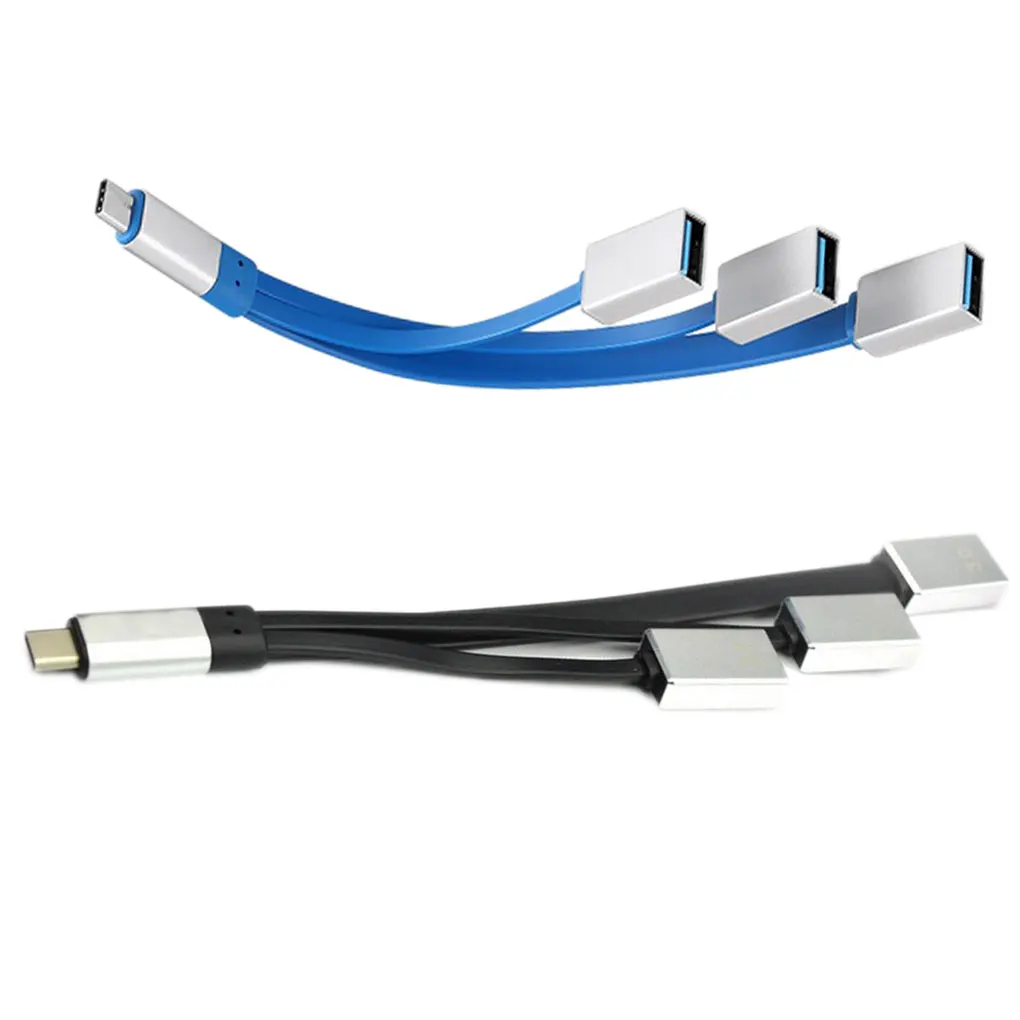 3-в-1 Тип с разъемами типа c и USB ноутбук USB3.1 разветвитель кабеля Портативный адаптер Шнур-переходник