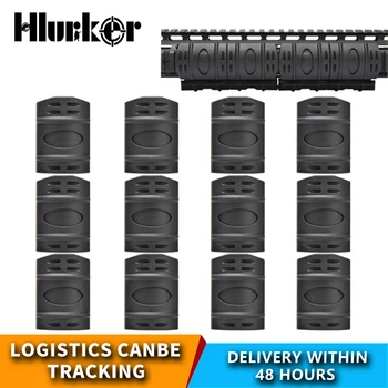 

Hlurker 12 Pcs/lot Tactical Weaver Picatinny Quad Rail Rubber Guard Covers Tactical Rail Handguard Hunting Airsoft Accessories