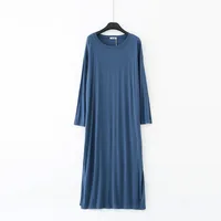 Winter Nightdress Women Modal Cotton Long Sleeve Nightgown Comfortable Loose Sleepwear Spring Autumn Night Shirt Female Dresses - Image 6