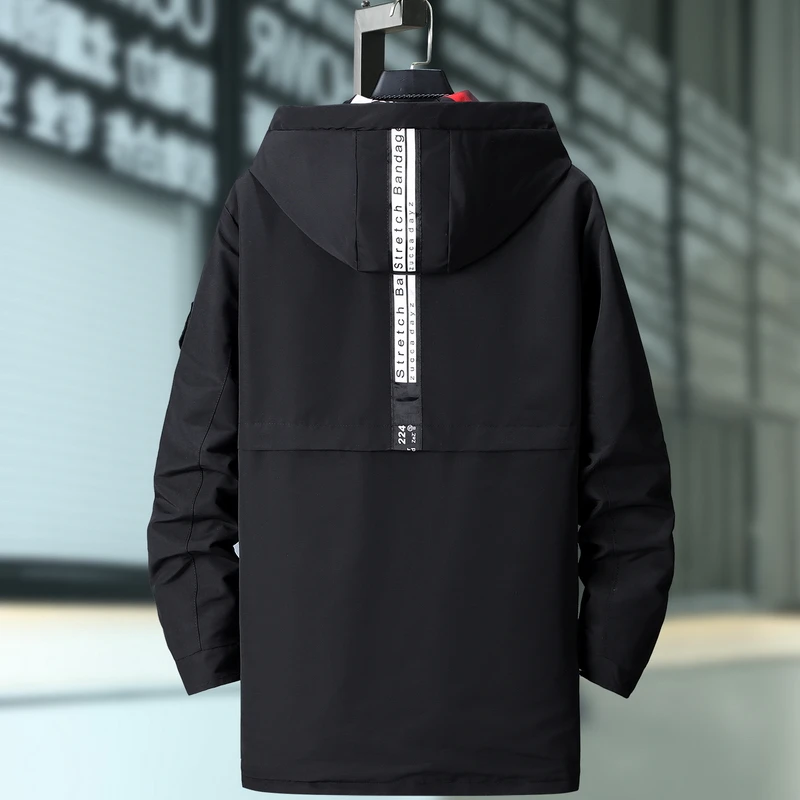 Plus Size 10XL 9XL 8XL 7XL 6XL Black Winter Jacket Men Thick Parkas Casual Jackets Windproof Warm Winter Coat Mens Hooded jacket