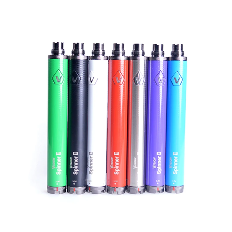 50 шт./лот Vision spinner II 1650mAh 3,3-4,8 V vision spinner 2 батареи переменное напряжение ego evod twist батарея для электронной сигареты