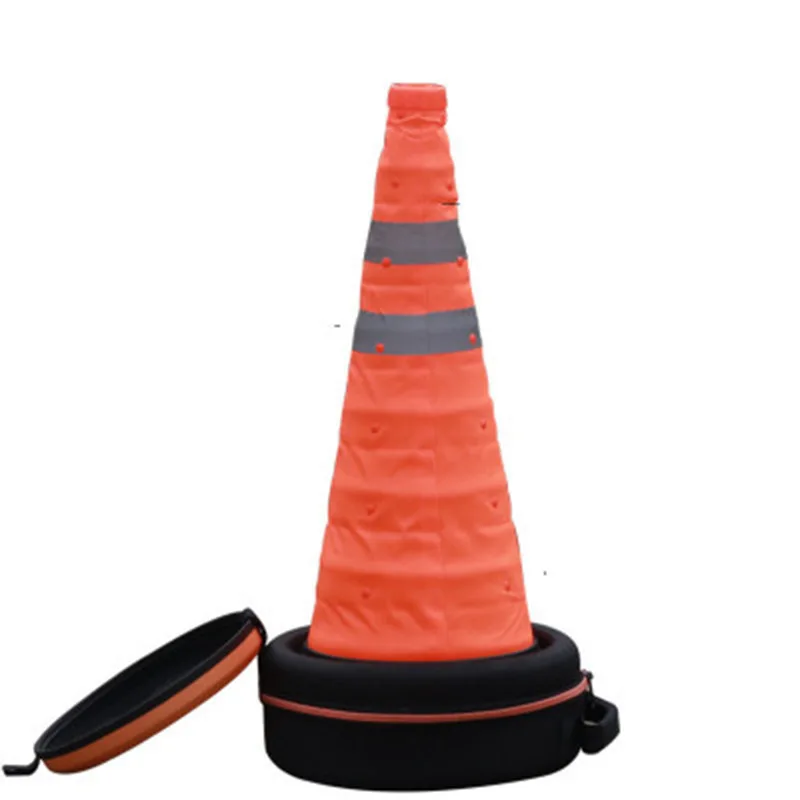 

Car Telescopic Warning Sign Roadblocks Reflective Tripod Triangular Cone Air Pump Safe Emergency Tool Kit