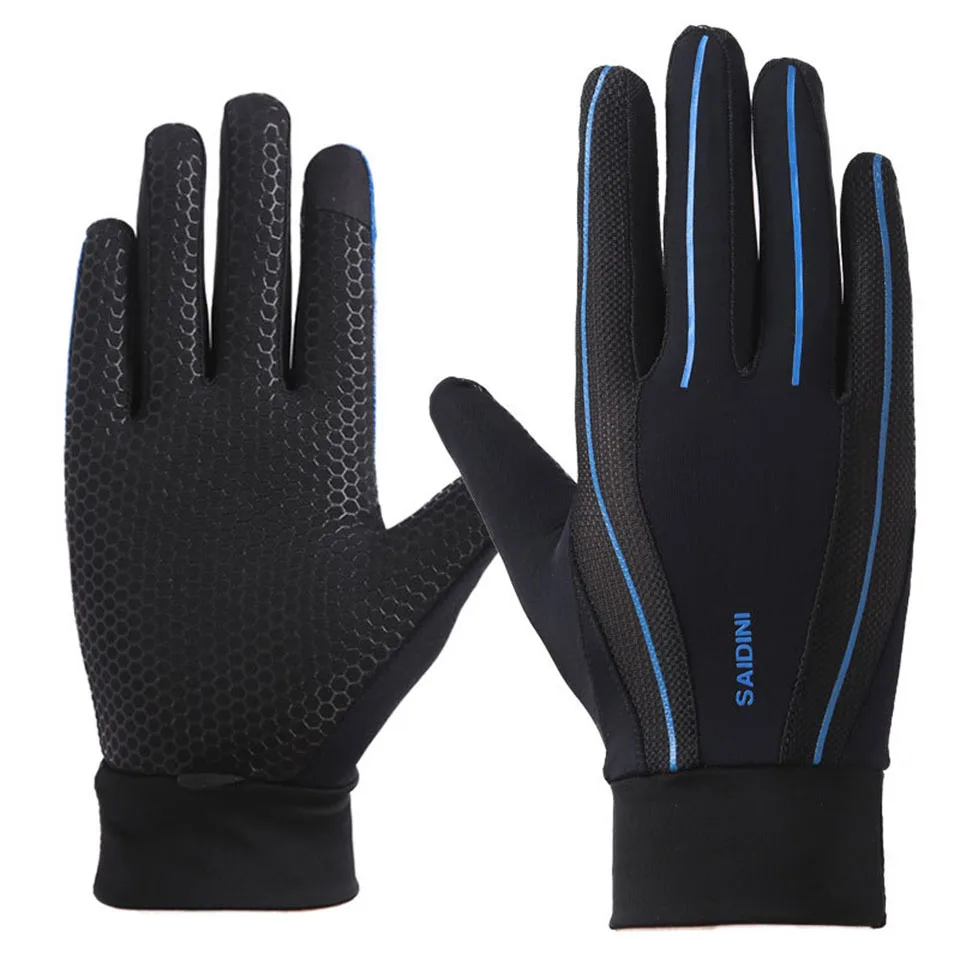 Перчатки для занятий спортом, велоспортом, полный палец, Guantes, мужские, женские, на открытом воздухе, для вождения, защита от солнца, дышащие, Нескользящие, с сенсорным экраном, для верховой езды, варежки