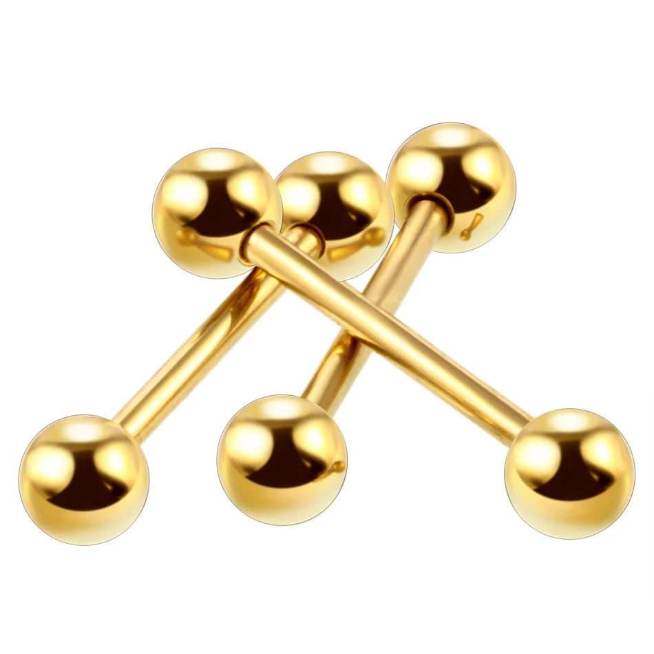G23 Titanium Tongue Piercing Women Sexy Tongue Rings Industrial Barbells Sexy Body Jewelry For Bar Girls 10Pcs/20Pcs/50Pcs piercing jewelry body piercing jewelry body jewelry