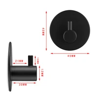 Stainless Steel Self Adhesive Wall Coat Rack Key Holder Rack Towel Hooks Clothes Rack Hanging Hooks Bathroom Accessories 6