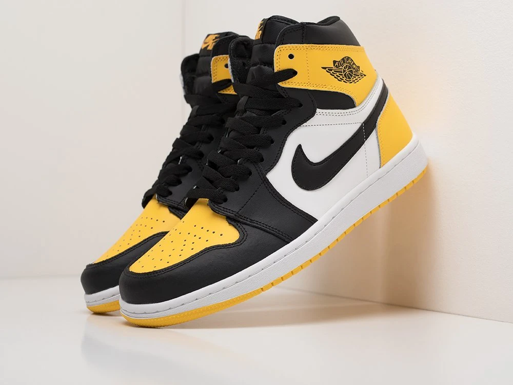 Nike Air Jordan 1 para color amarillo, demisezon|Calzado vulcanizado de hombre| - AliExpress