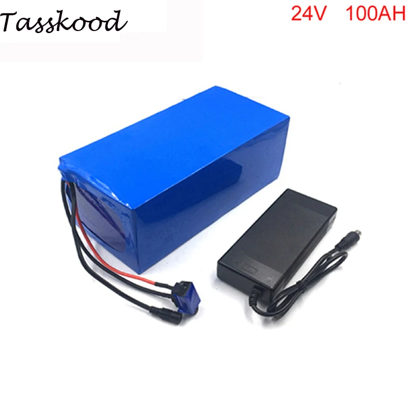 

Customized Size Li-ion Battery Pack 24V 100AH Electric Motor Battery with BMS and Charger