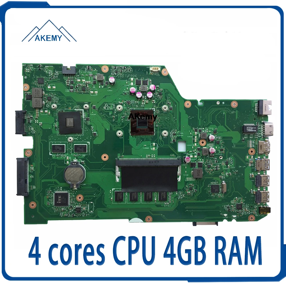 Для Asus K751M K751MD R752M R752MD F751M X751MD X751MJ REV2.0 4-ядерный процессор 4 Гб системная материнская