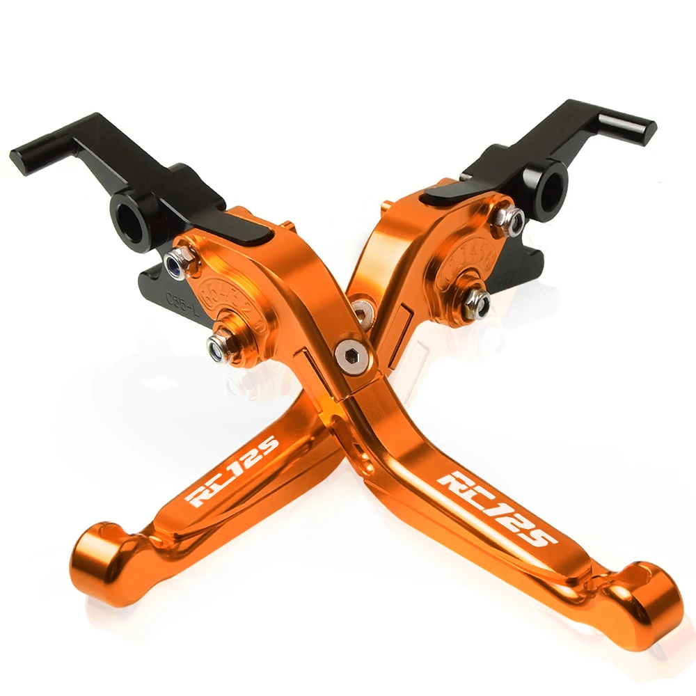 Мотоцикл с ЧПУ Регулируемые сцепные рычаги ручка для KTM RC125 RC 125 2011 2012 2013 RC125 RC 125 - Цвет: Q with logo