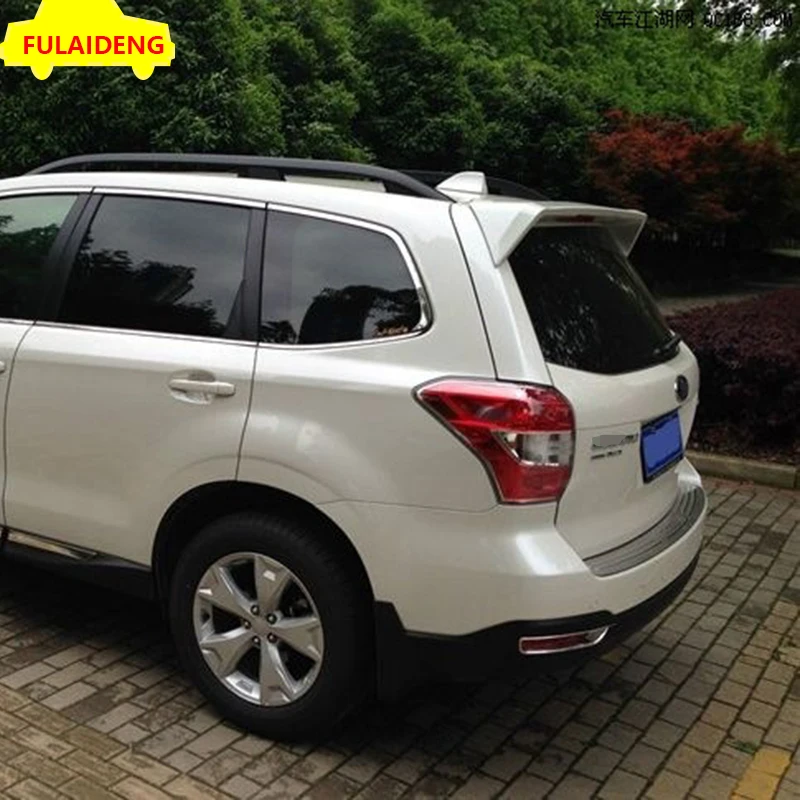 Для Subaru Forester 2013- Неокрашенный АБС Автомобильный задний багажник на крышу спойлер/крыло переоборудование автостайлинг аксессуары