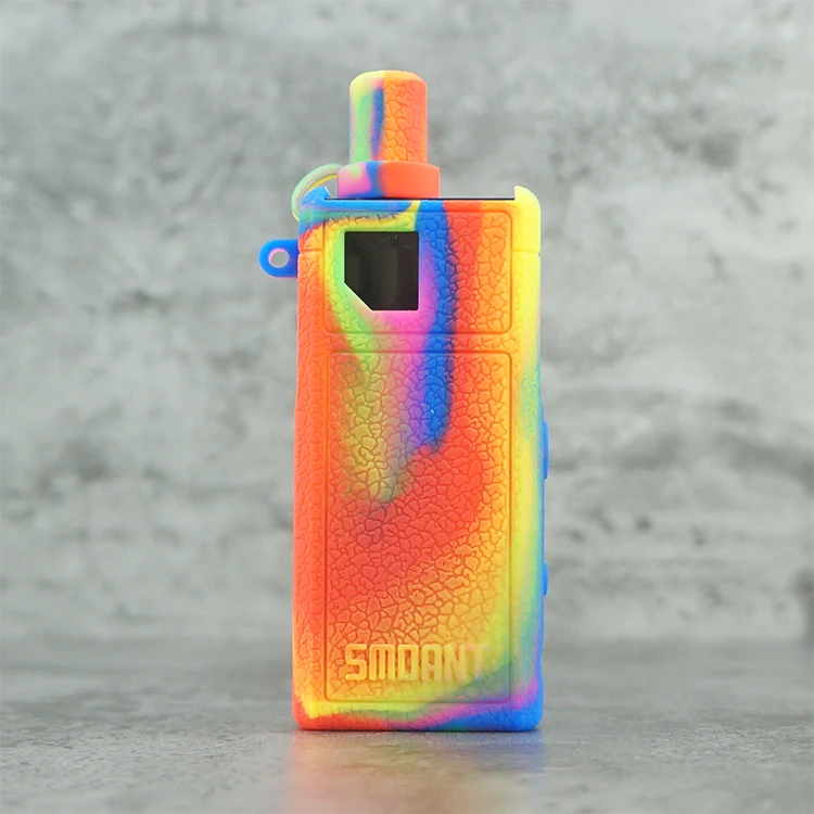 10 шт. защитный силиконовый чехол для Smoant Pasito Mod Vape kit текстура кожи резиновый рукав щит обёрточная бумага чехол подходит Pasito - Цвет: rainbow
