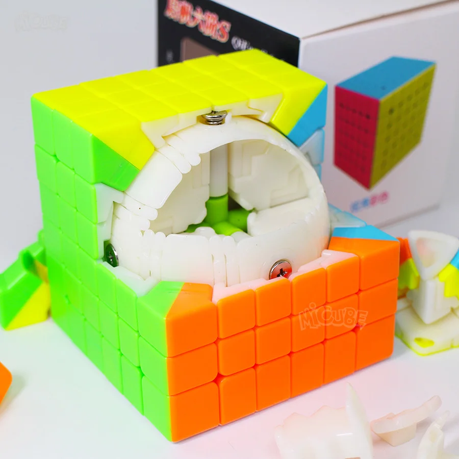 6x6 Головоломка Куб Qiyi Qifan S 6x6x6 кубик Скорость 6 слоев Черный Stickerless Cubo Magico игровой куб игрушка для детей