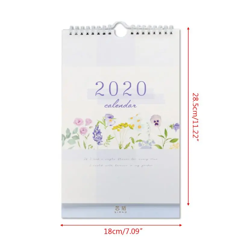 Fresh Wall Hanging Paper Calendar Memo Daily Schedule Planner Yearly Agenda