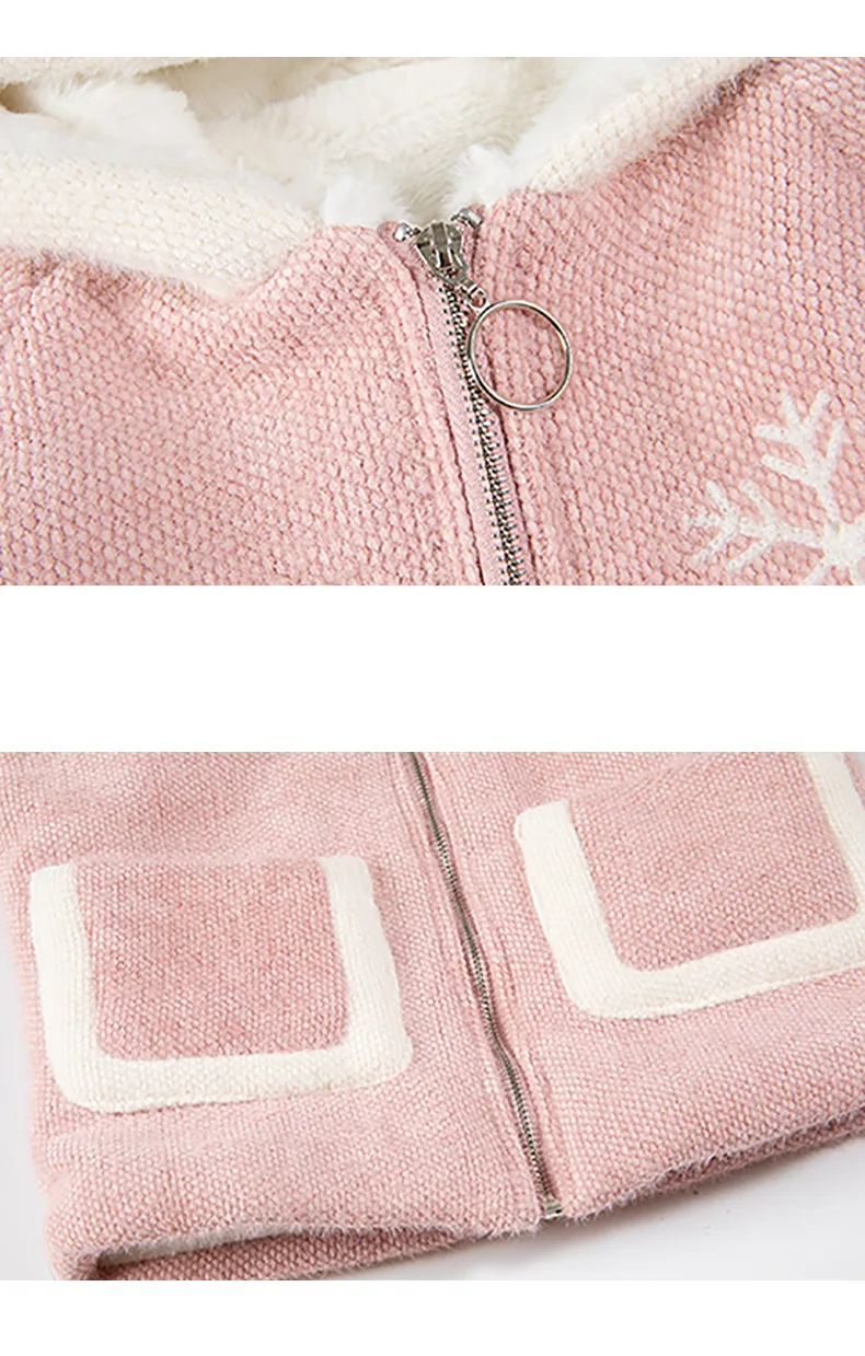 new children's clothing girls winter warm and velvet jacket new children's long section of water-like velvet cotton suit bi