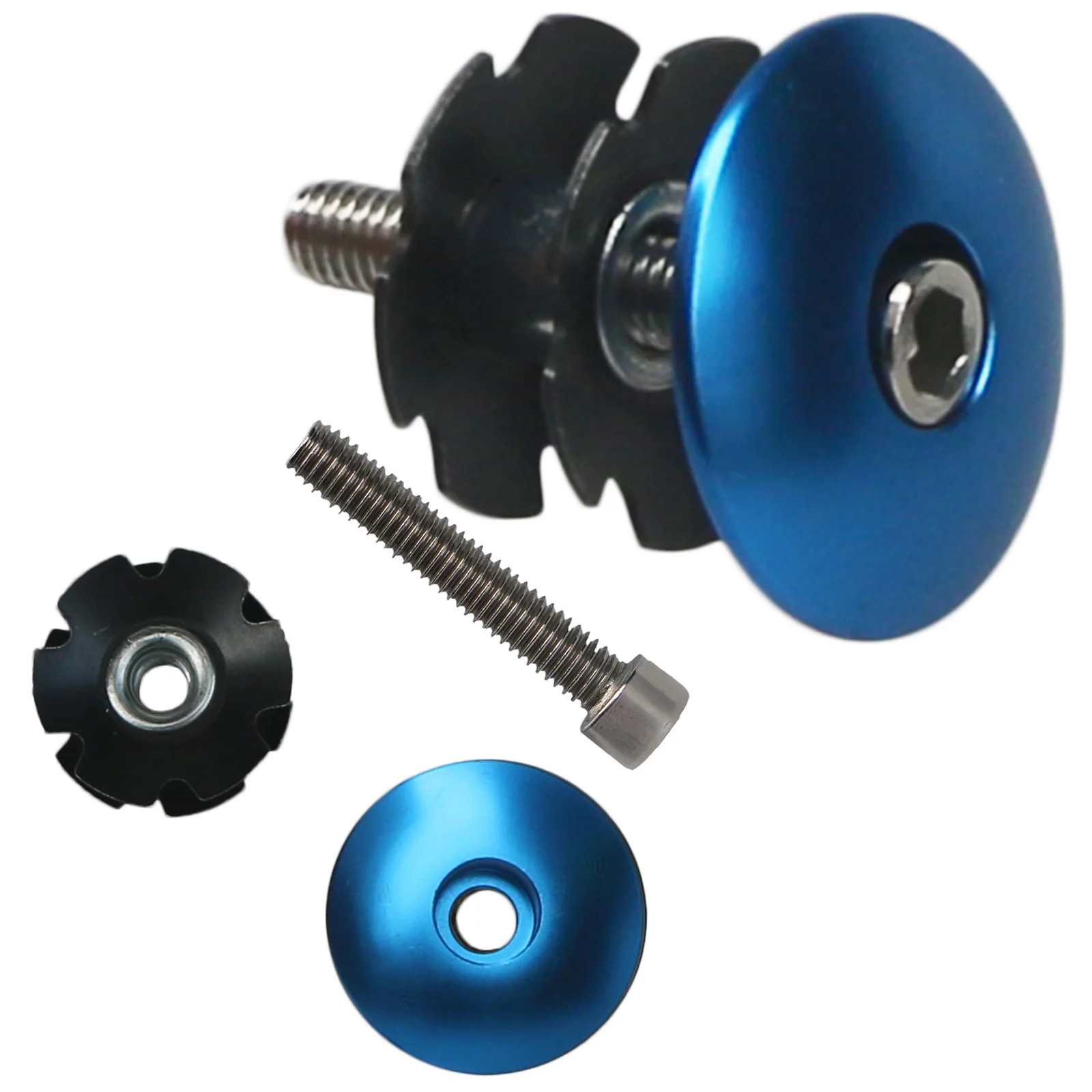 MTB Bicycle Top Tube Cap Screw Headset Spacer Cover Fork Ring Front Spacers 1 1/8 Inch Bike Stem washer Top Cap Headset Star Nut