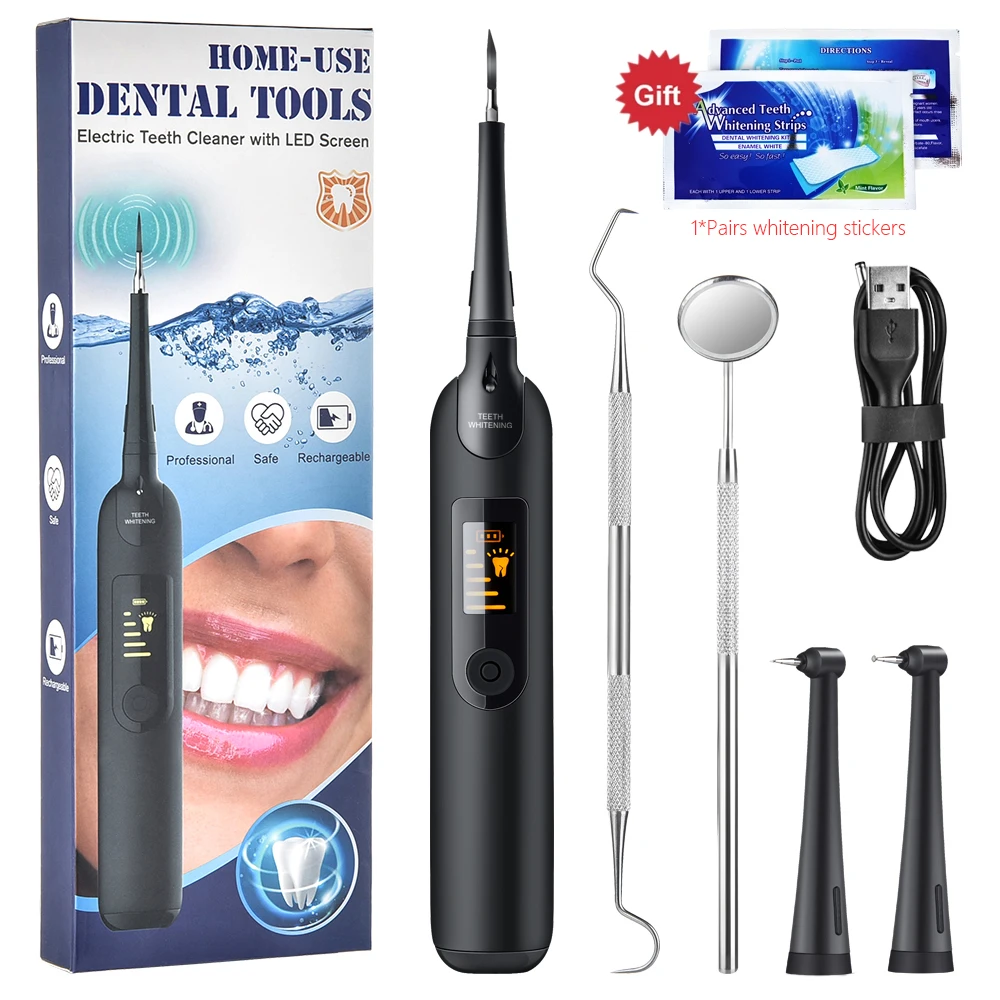 Hogar cálculo Dental removedor eléctrico eliminador de sarro Tártara de blanqueamiento dental recargable diente limpiador Dental scaler