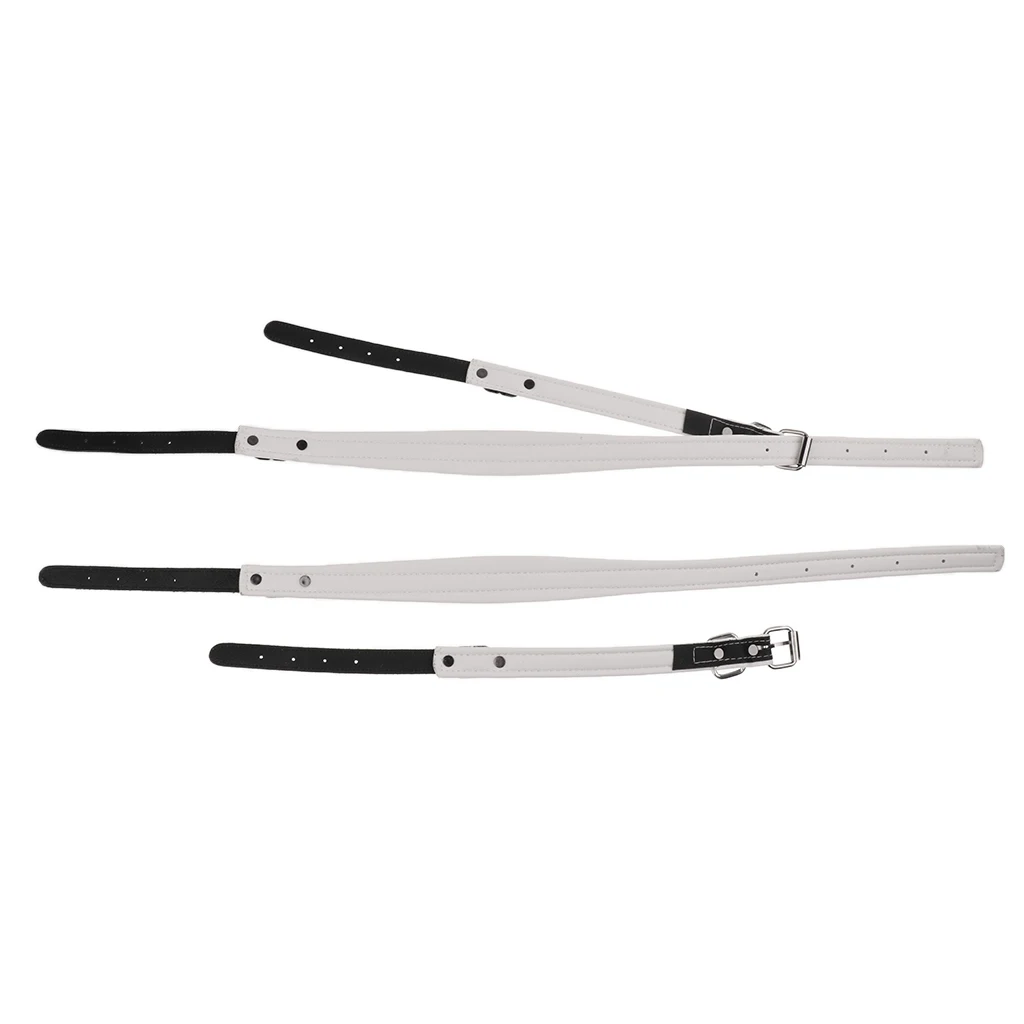 2 Pieces Imitation Leather Shoulder Strap for Bass Accordion Parts