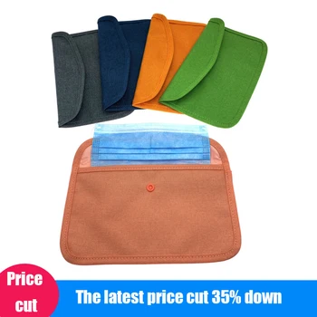 

1 Pcs Mask Storage Cloth Bag Stationery Pen Ruler Lipstick Cosmetic Bag Organizer Portable Cloth Bag Mouth Nose Mask Storage Bag