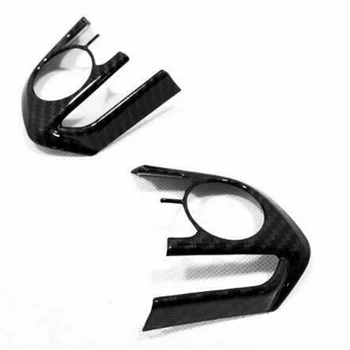 

3pcs Carbon Fiber Style car Steering Wheel Trim cover black for Toyota Corolla Hatchback 2009 car Steering Wheel Trims decor