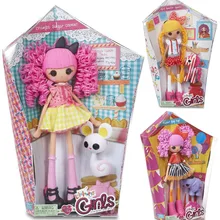 Новая Lalaloopsy кукла для девочек 25 см с домашним животным, модная фигурка, детские игрушки, куклы для девочек, детские рождественские подарки