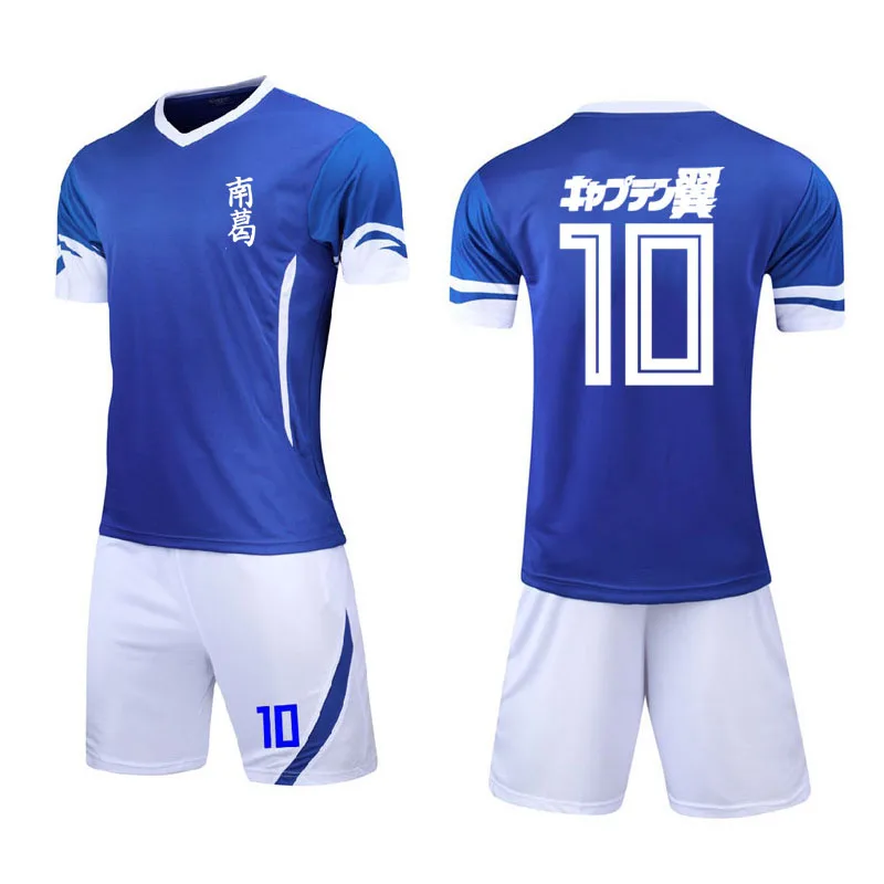 Adult Children Adult Anime Captain Tsubasa Ozora Tsubasa Football Jersey Cosplay Costume No.10 Top Shorts Suit Jerseys Halloween - Цвет: 6