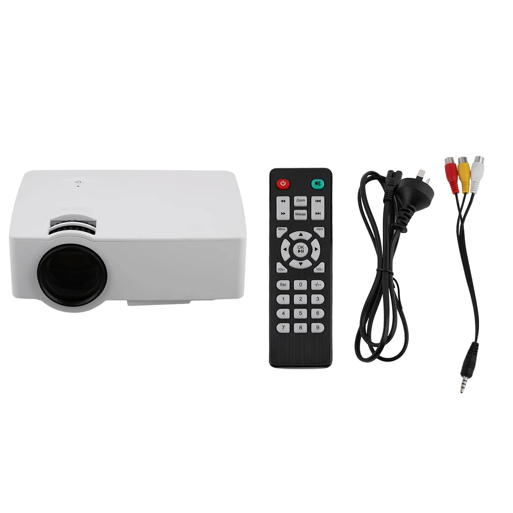 

UC30 Professional 150LUX Home TV Home Theater LED Projector Full HD 1080P Video Media Player HDMI Mini Projector US plus