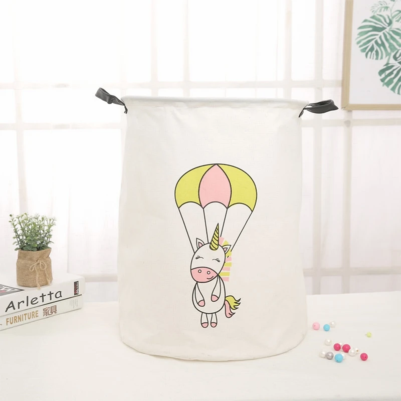 Big Capacity Laundry Basket Waterproof Dirty Clothes Children Folding Toy Storage Basket Portable Kids Laundry Organizer