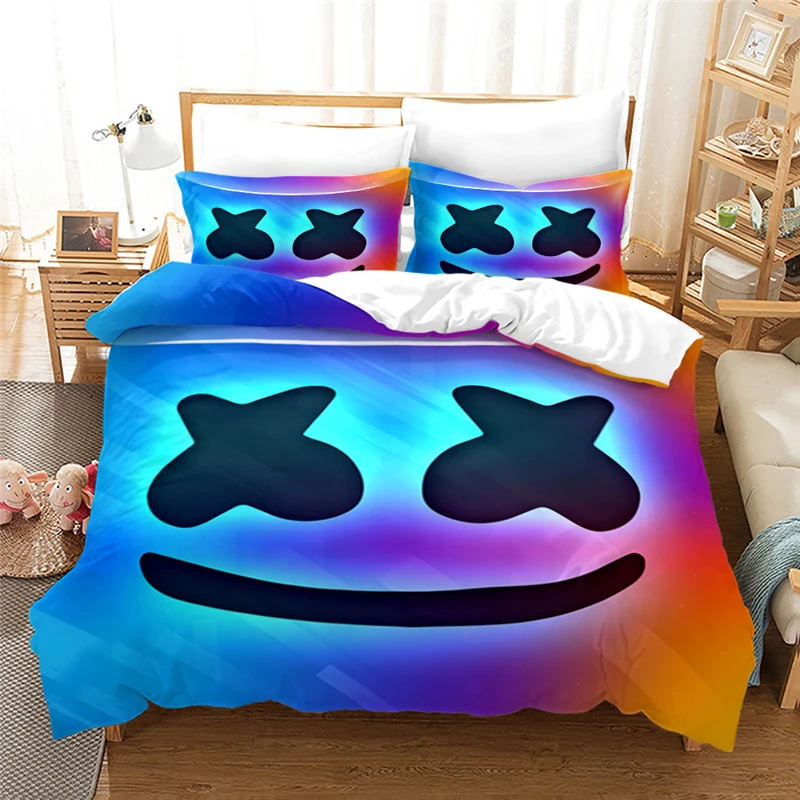 ZuidAmerika Waakzaamheid haspel 2/3Pcs Dj Marshmello Dekbedovertrek Set Twin Volledige Queen King Size  Bedding Set Dekbedovertrek Met Kussensloop thuis Textiel  Beddengoed|Beddengoed sets| - AliExpress