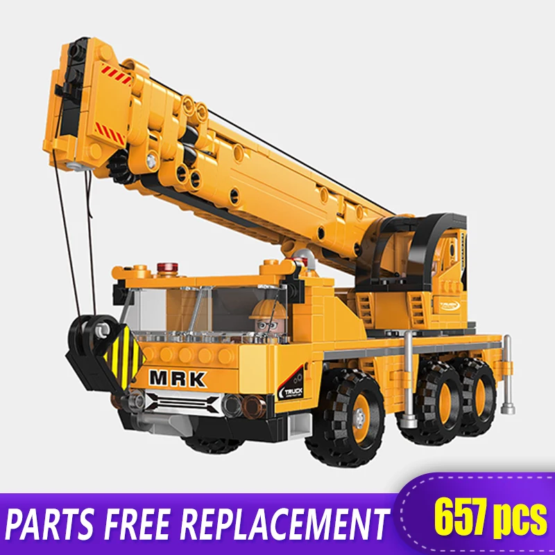The Off Road Technic XingBao 03036 строительный Набор кран экскаватор строительные блоки кирпичи MOC игрушки мальчики рождественские подарки
