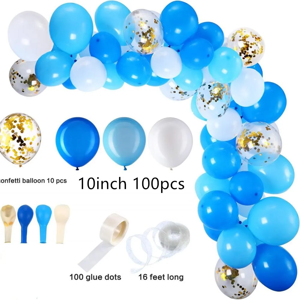 112pcs set 1 Воздушный шар, гирлянда, арочный комплект, 16 футов, длинные, розовые, белые, золотые, латексные воздушные шары, упаковка для детского душа, на день рождения, Декор, супы - Цвет: 112pcs set 1