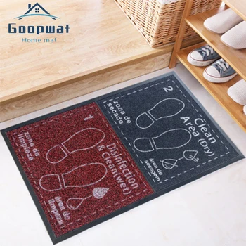 

Anti-slip PVC Silk Ring Door Mat Door Mat Entrance Friction Dust Carpet Kitchen Mat Rectangular Shape Carpet Nordic Simplicity